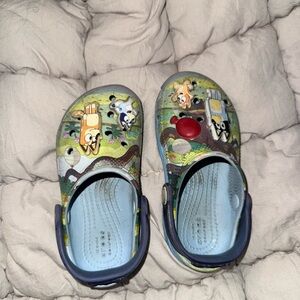 CROCS Kids Green Cartoon Clogs